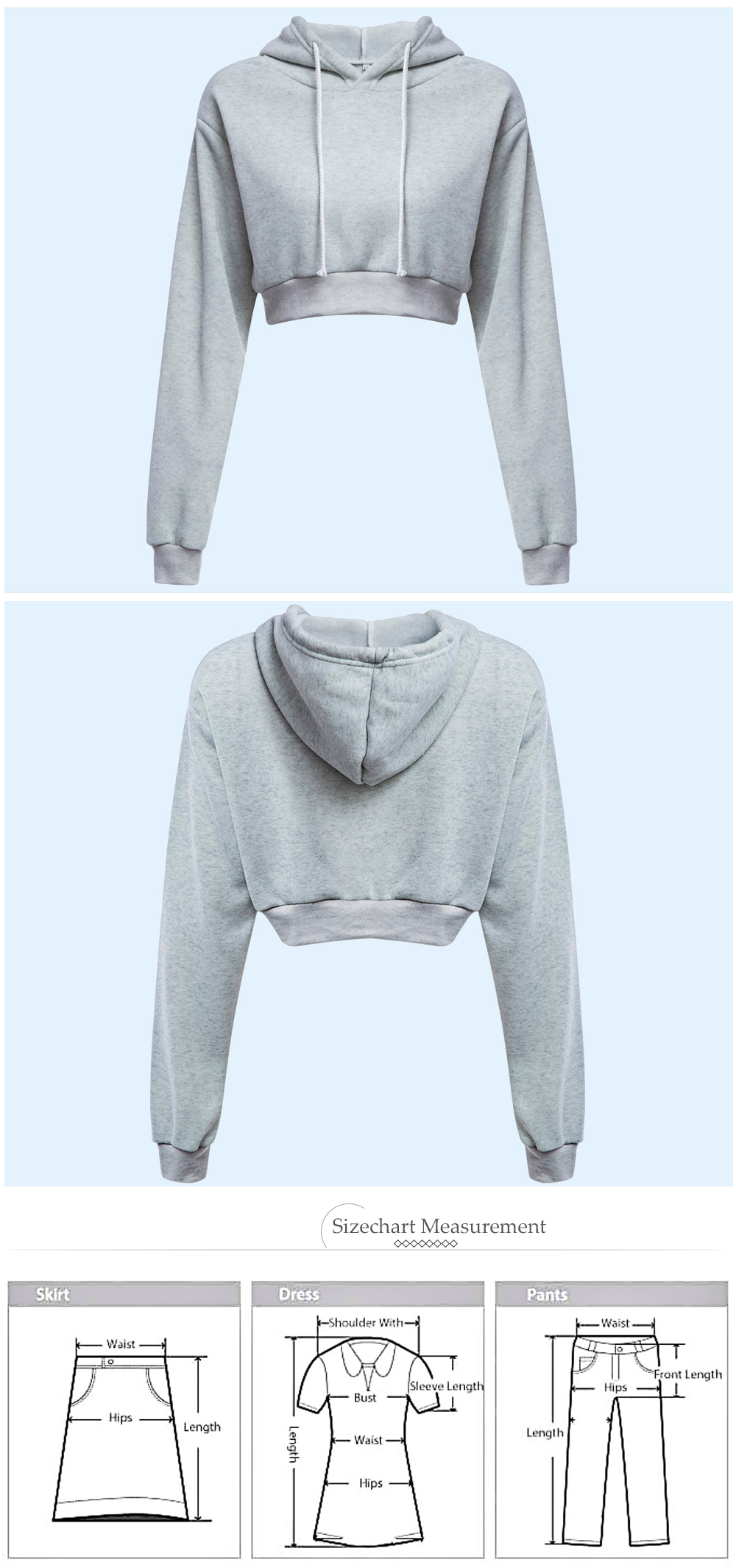 Casual Hooded Color Women Hoodie