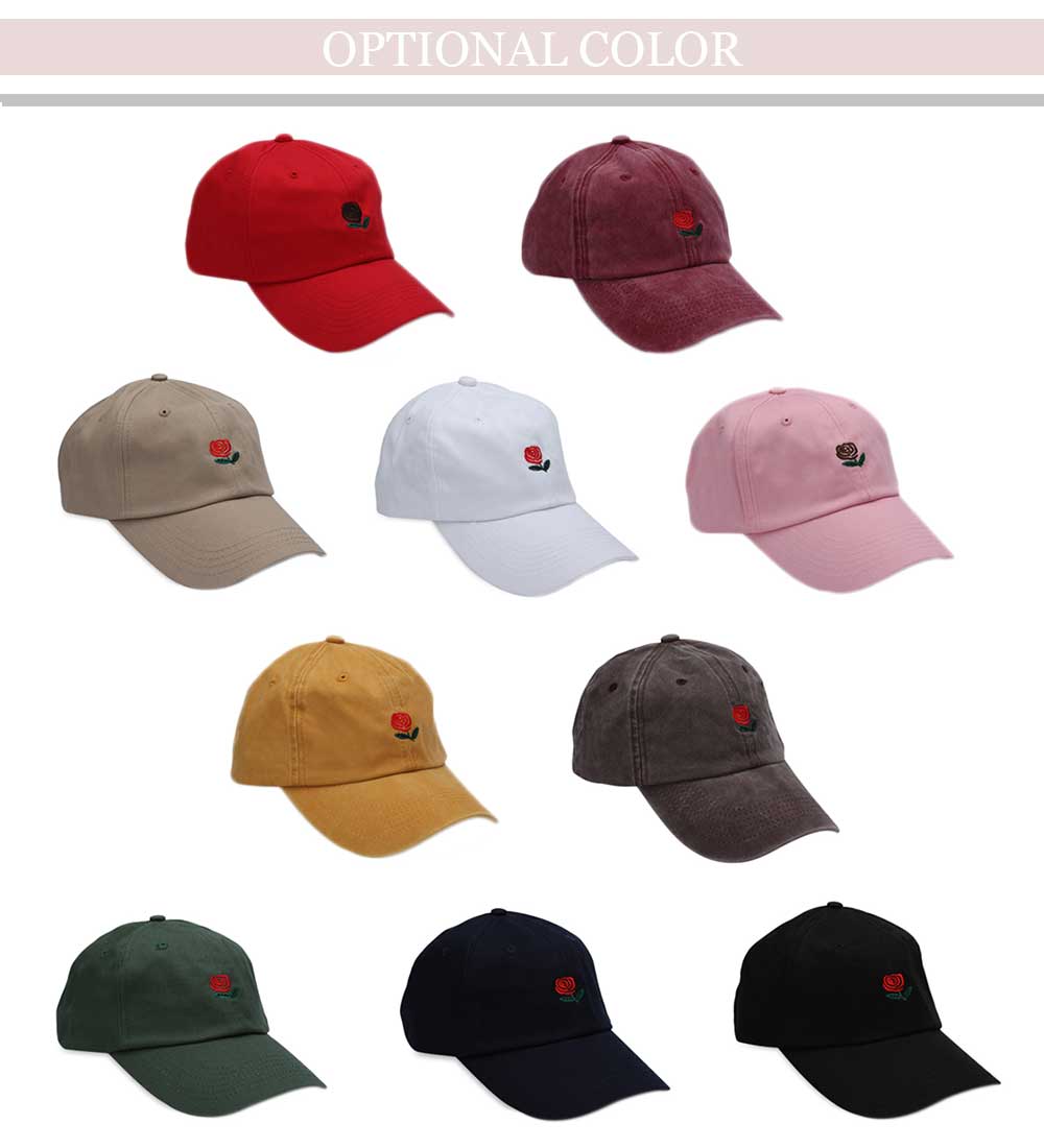 Casual Pattern Print Solid Color Baseball Cap for Men