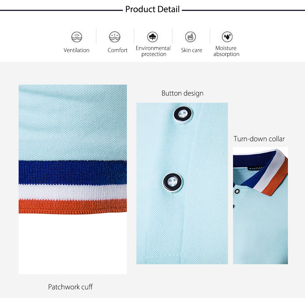 Color Block Collar Polo T-Shirt