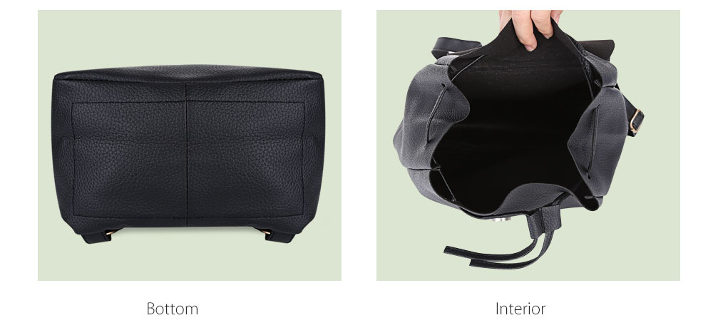 Guapabien Preppy Style Litchi Print Mini Backpack Shoulders Bag for Women