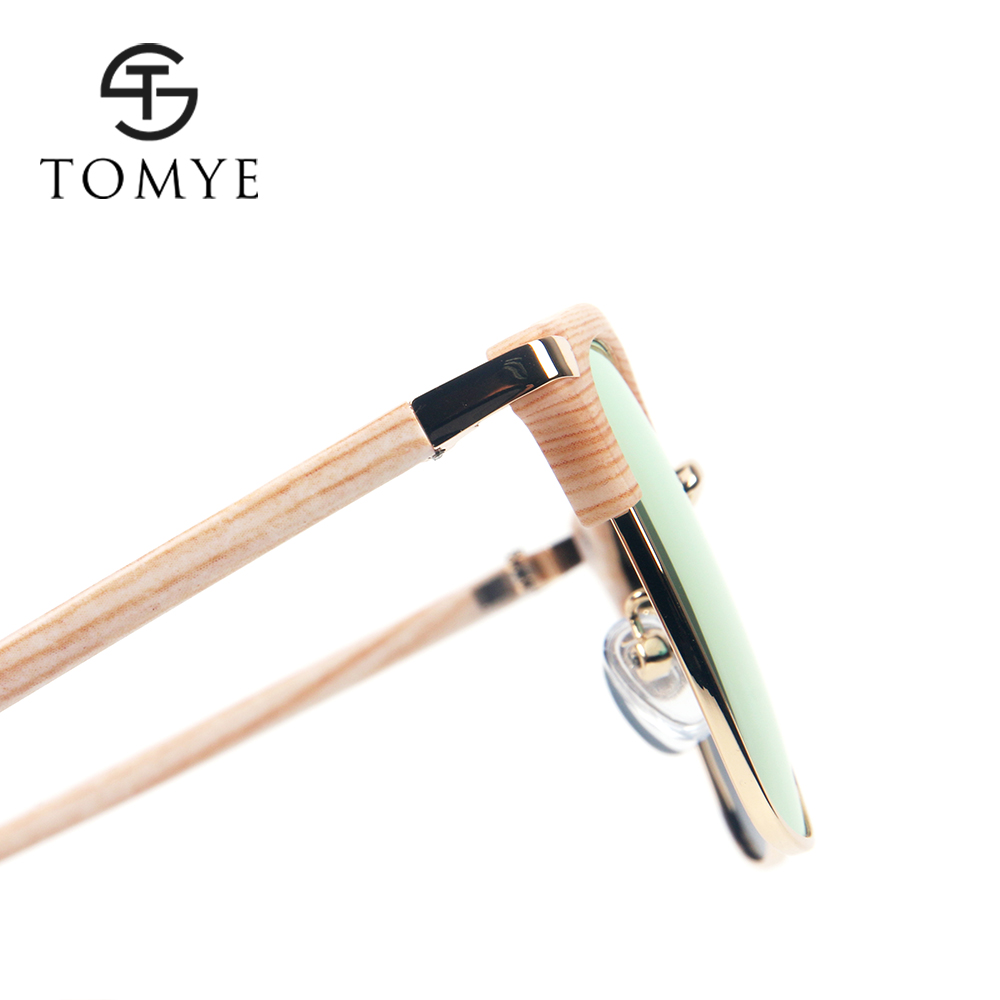 TOMYE 55911 2018 New Fashion PC Metal Square Frame Color Polarized Sunglasses for Women and Men