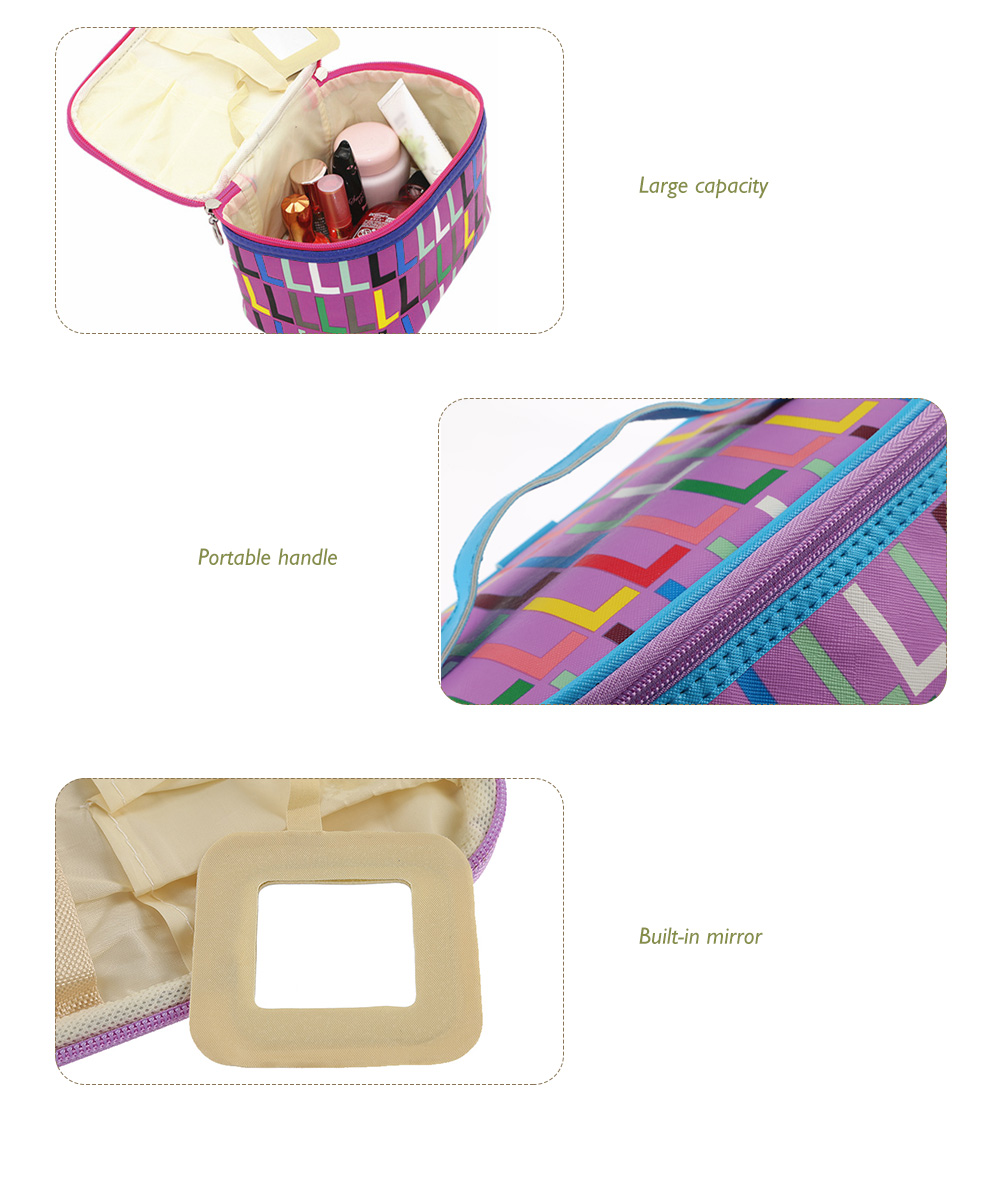 Waterproof Print Makeup Storage Wash Receive Bag