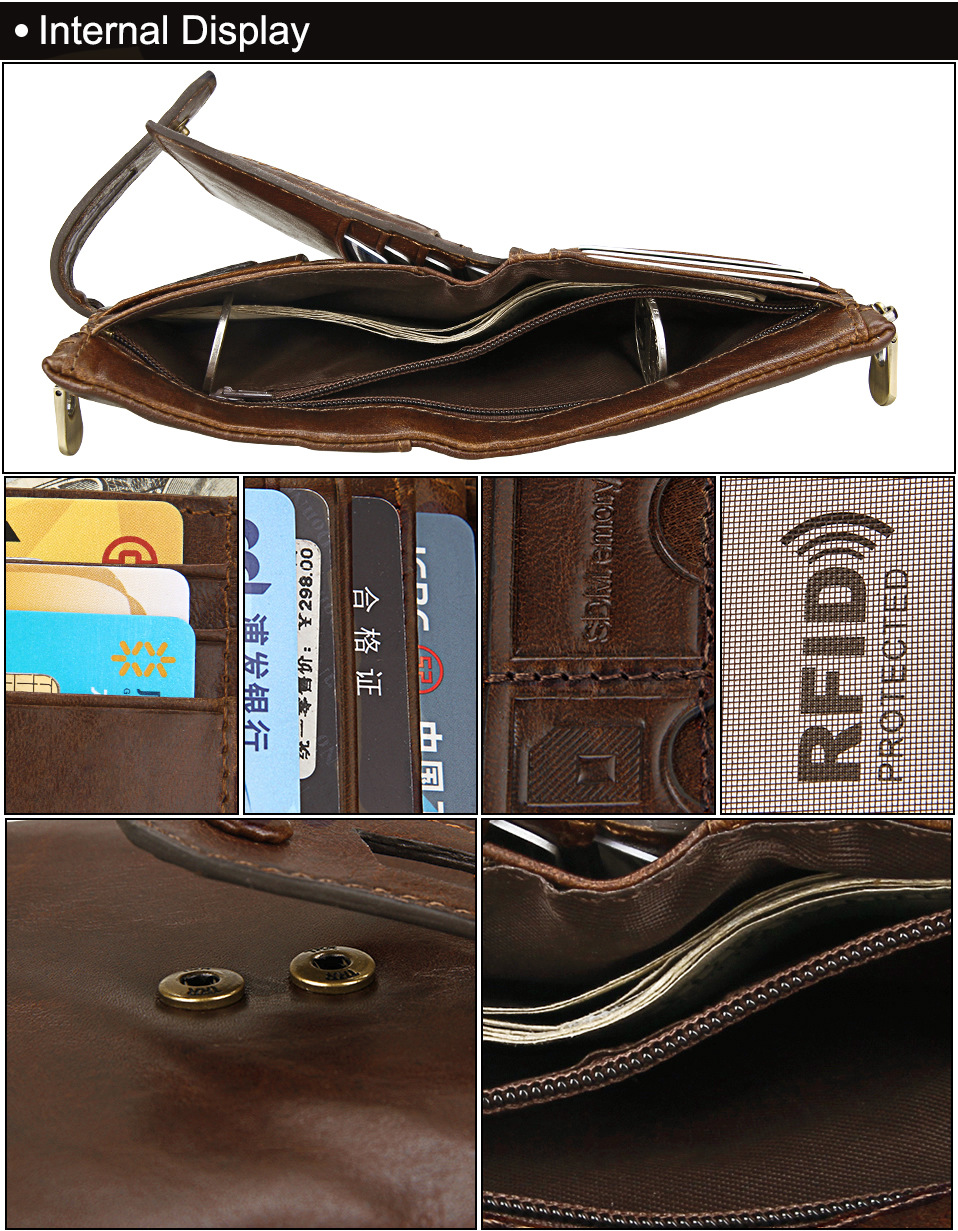 Short Genuine Leather Cowhide Men Wallet Business Card Coin Money Male Purse Card Holder