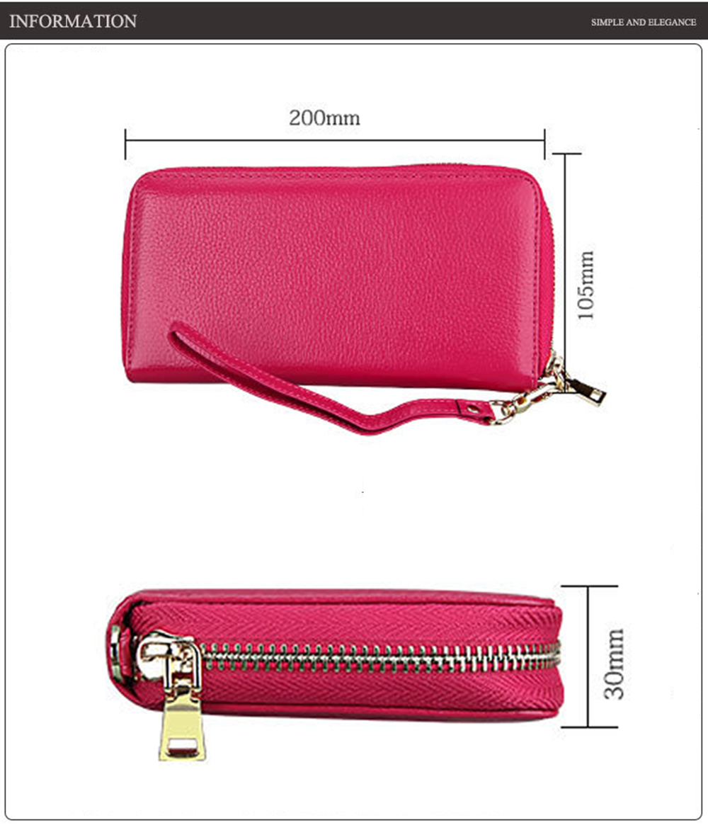 Fashion Women Long Wallets New Style Leather Purses Card Holder Coin Bag Female