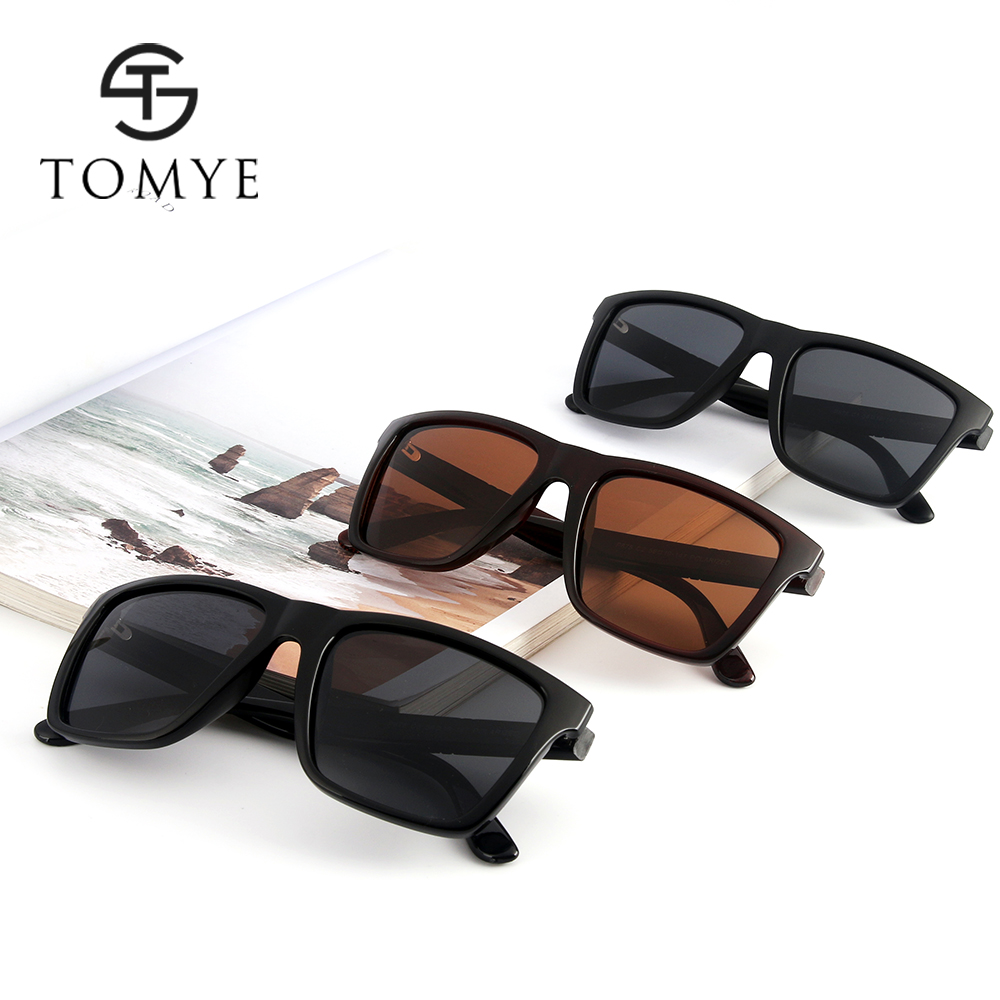 TOMYE P875 Fashion PC Square Frame Unisex Polarized Sunglasses