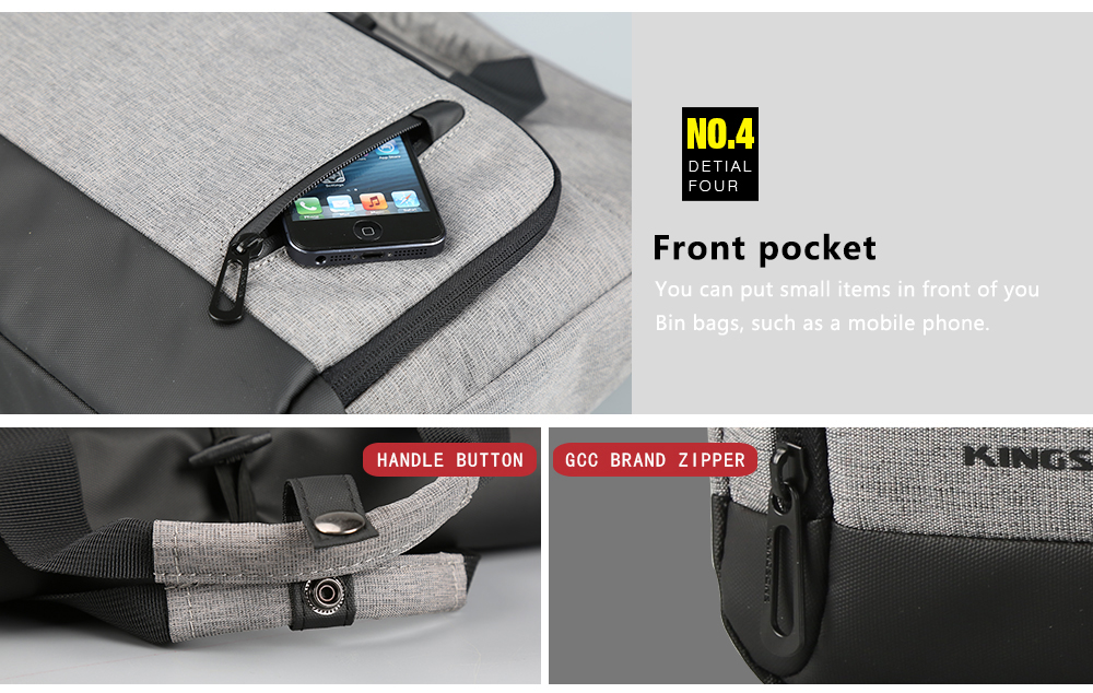 Casual Portable Shoulder External Usb Charging Interface Frivolous Computer Bag