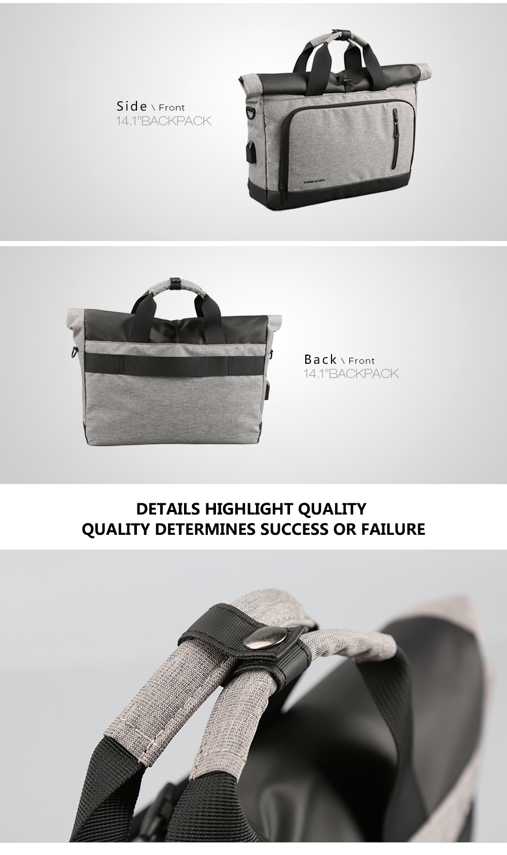 Casual Portable Shoulder External Usb Charging Interface Frivolous Computer Bag Casual Portable Shoulder External Usb Charging Interface Frivolous Computer Bag