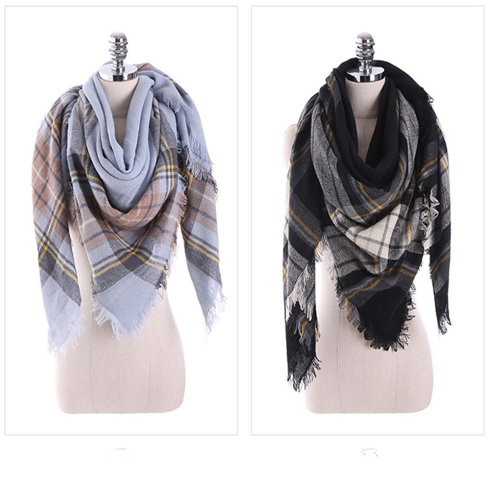 New multicolor Plaid warm fashion scarf scarf