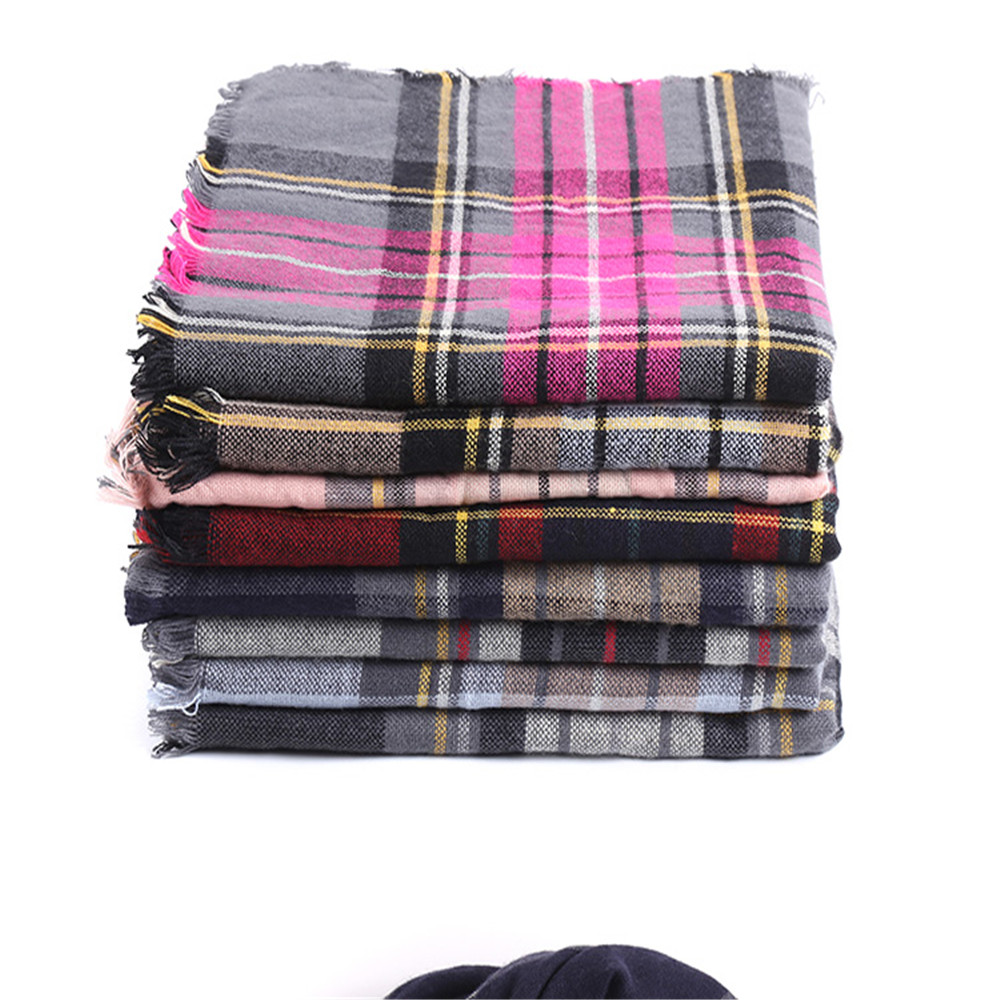 New multicolor Plaid warm fashion scarf scarf