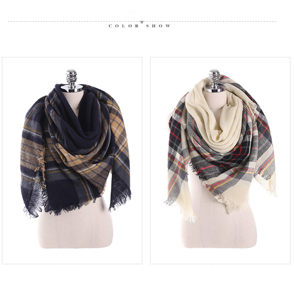 New multicolor Plaid warm fashion scarf scarf