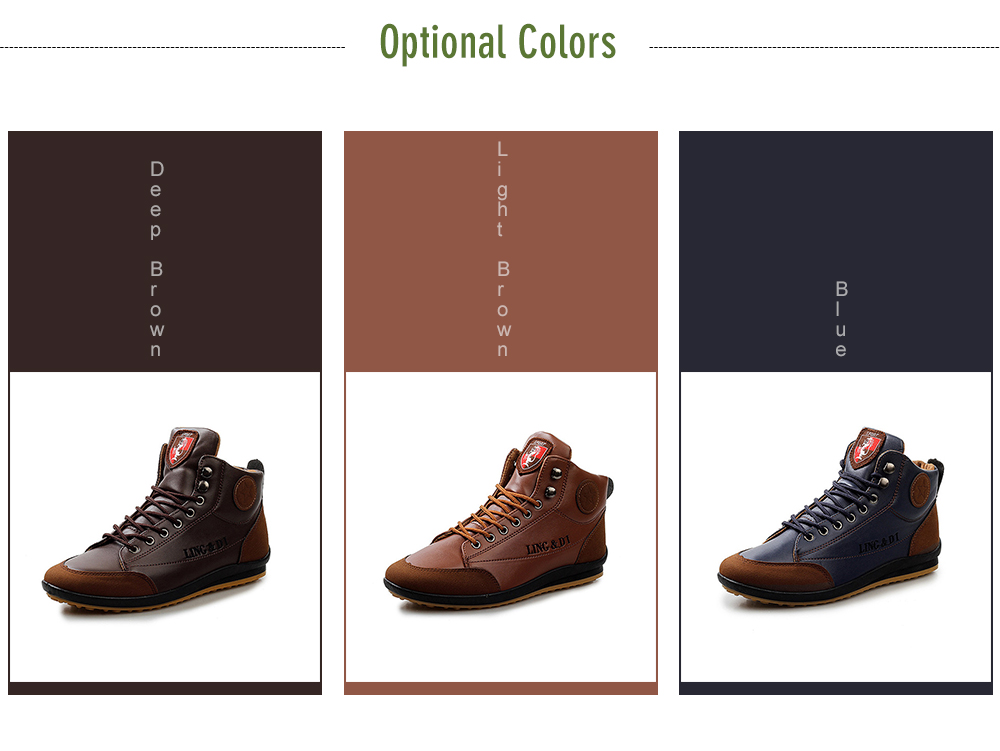 Stylish Warmest Soft Ankle Casual Leather Shoes for Men