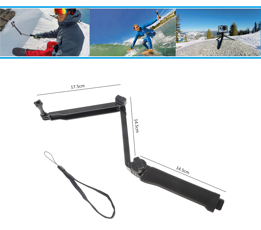 Three Ways Adjustable Pivot Arm Mount Stand for Camera