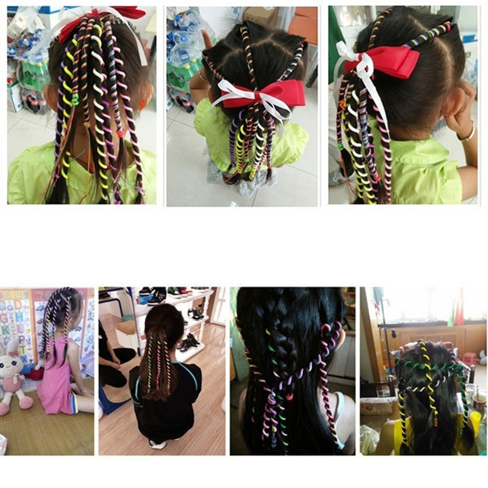 Kids Curler Hair Braid Hair Sticker Baby Girls' Decor Hair Accesories