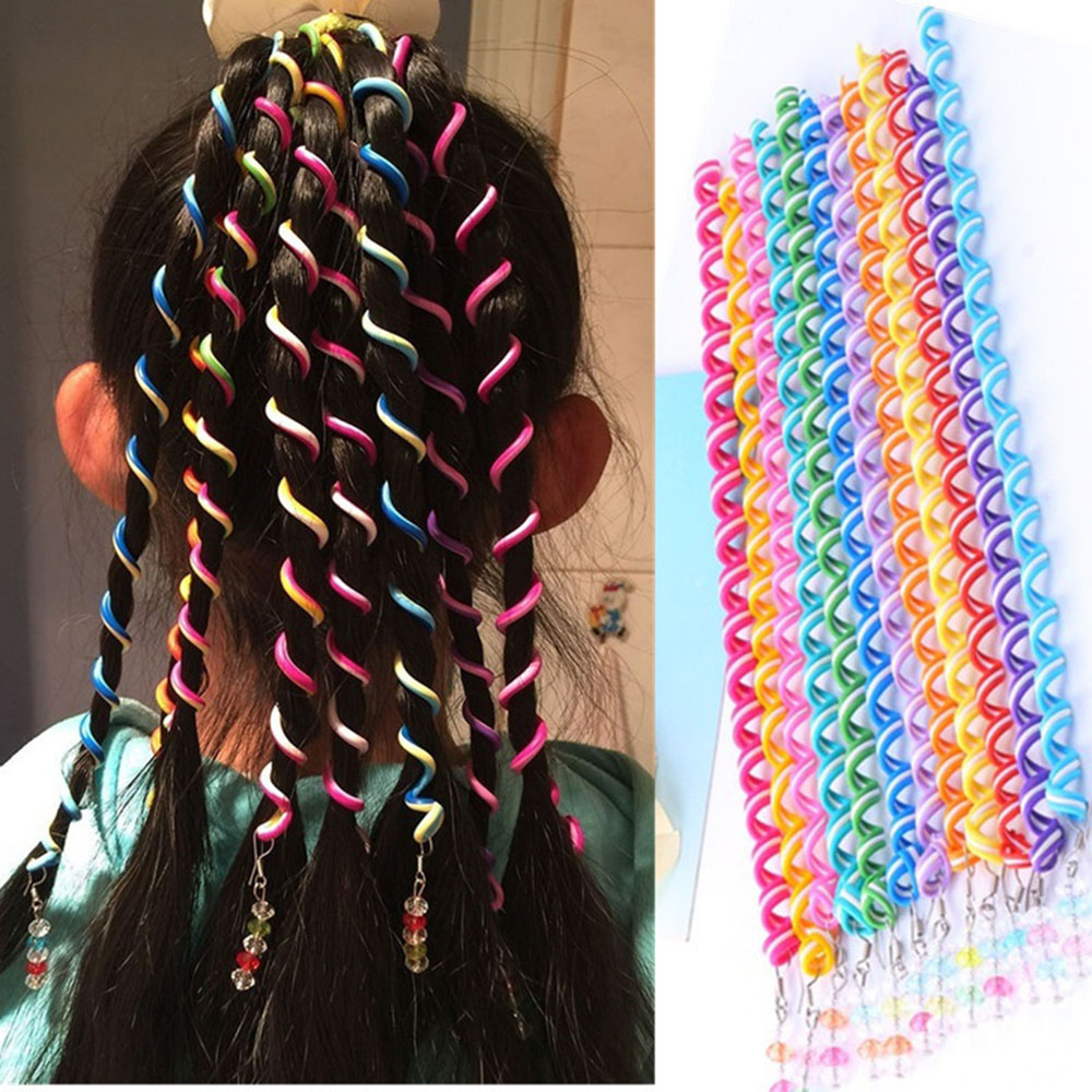 Kids Curler Hair Braid Hair Sticker Baby Girls' Decor Hair Accesories