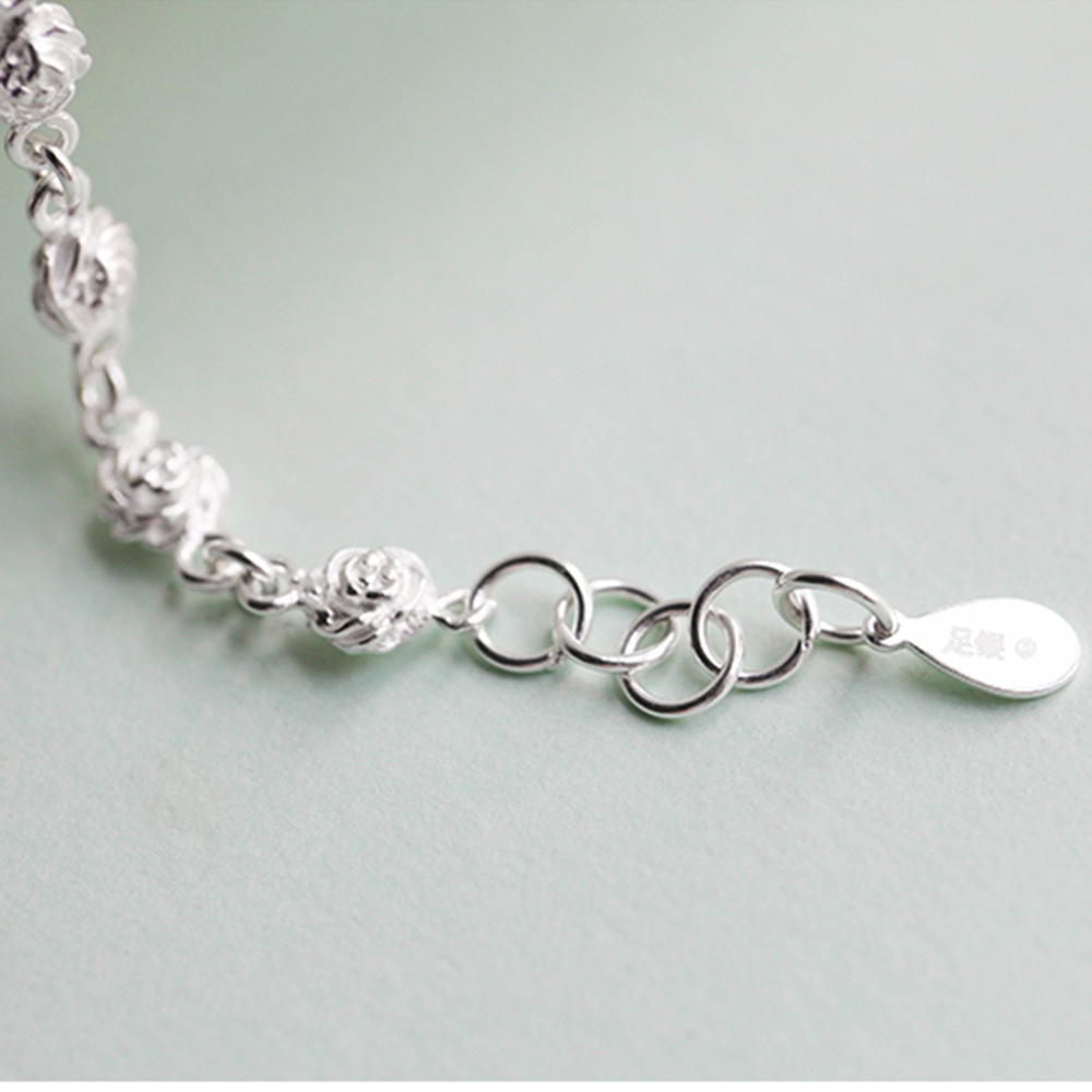 925 Sterling Silver Bracelet Silver Chain Lady Women Jewelry