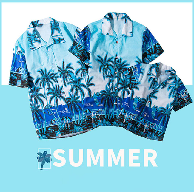 Tropical Print Matching Family Shirt