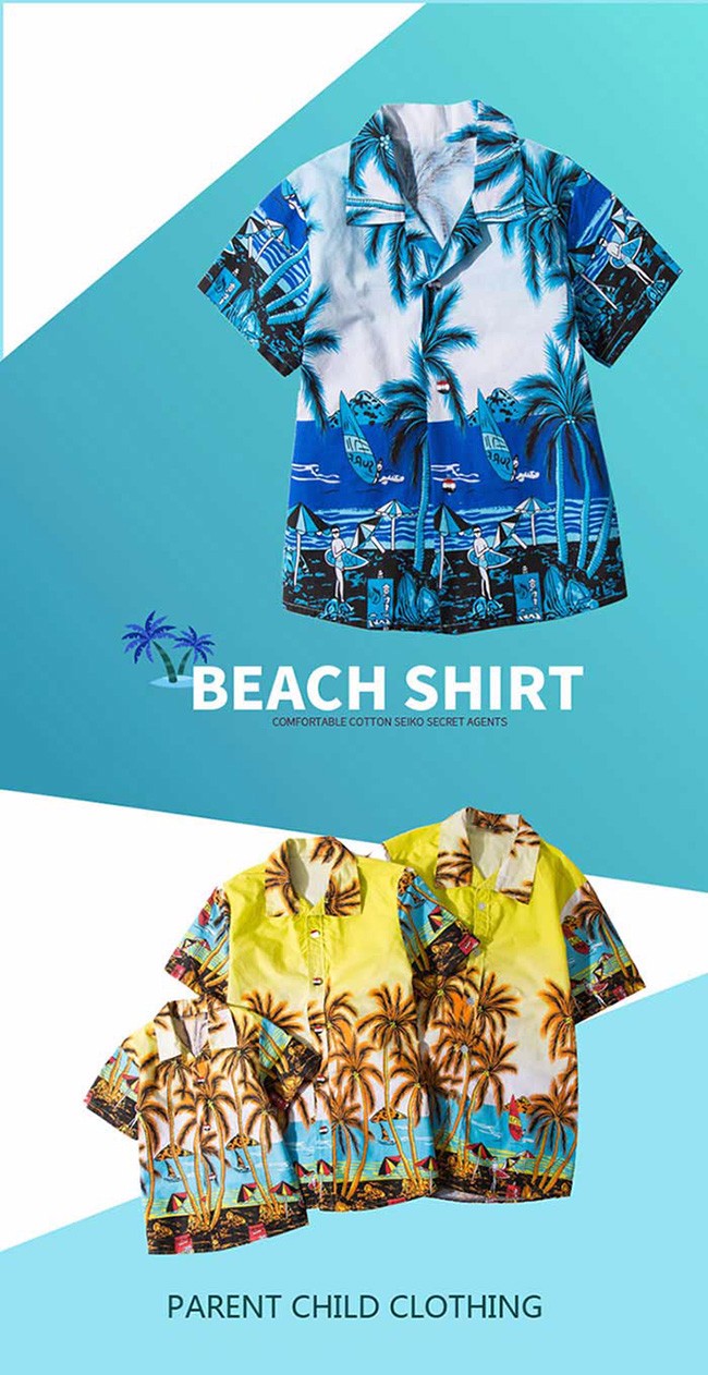 Tropical Print Matching Family Shirt