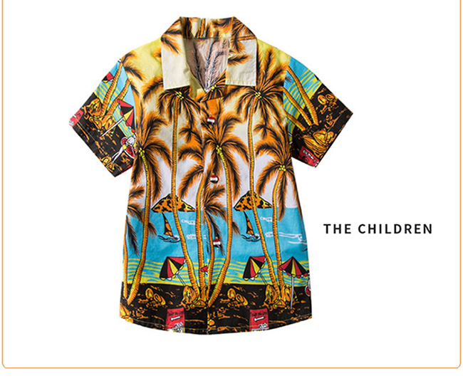 Tropical Print Matching Family Shirt