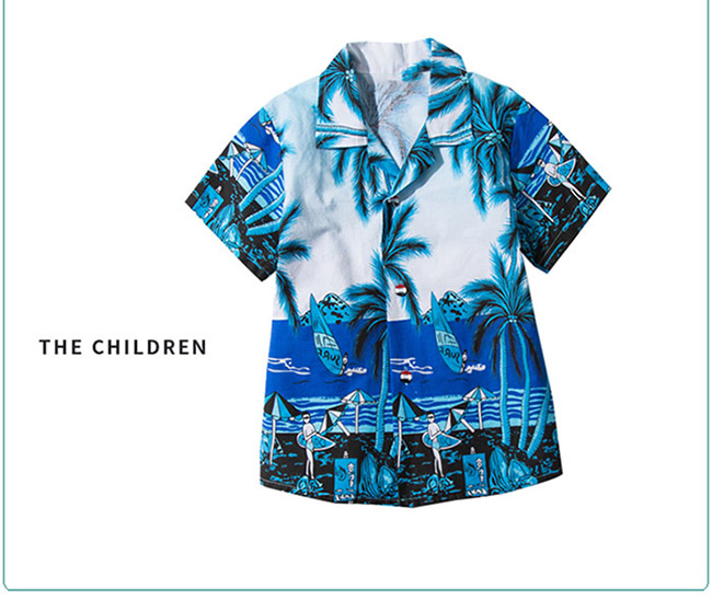 Tropical Print Matching Family Shirt