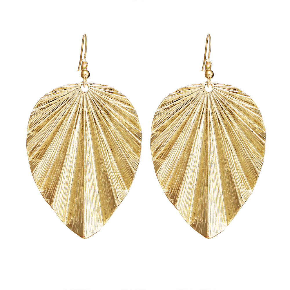Fashion Woman Big Leaf Earrings