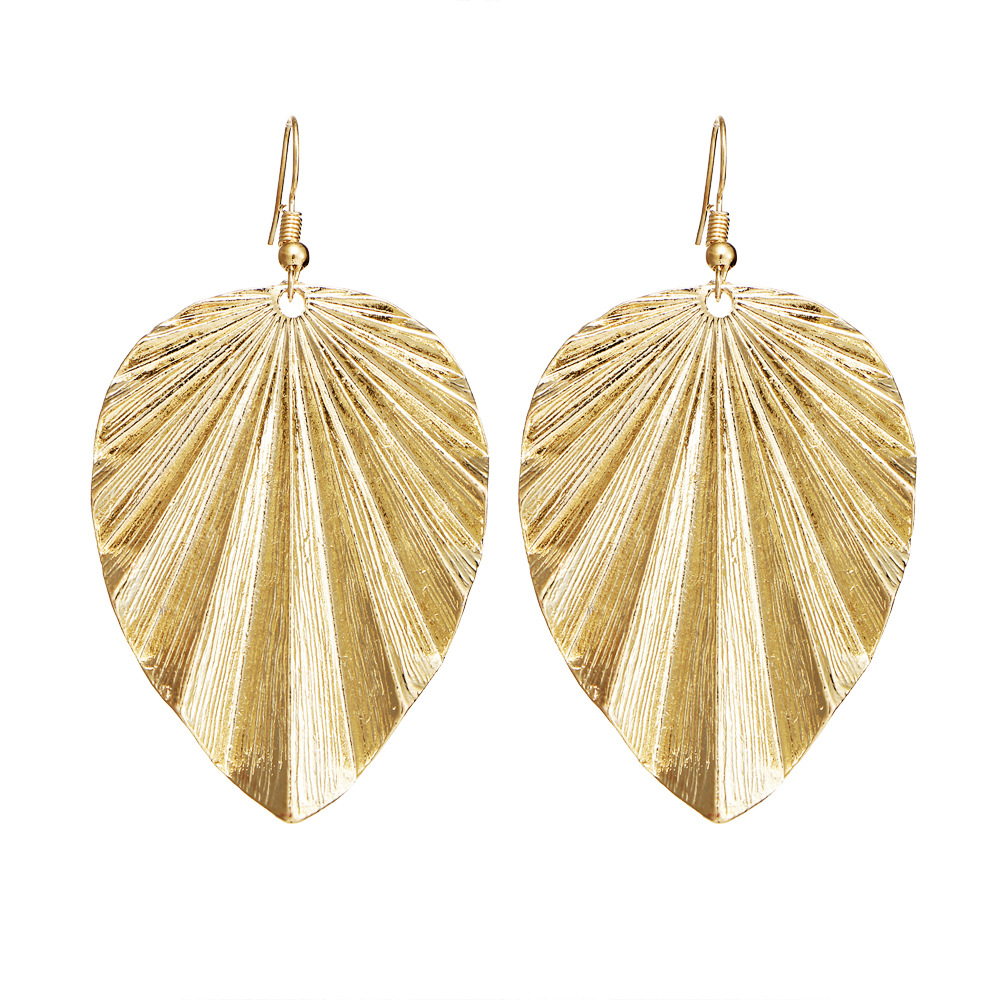 Fashion Woman Big Leaf Earrings