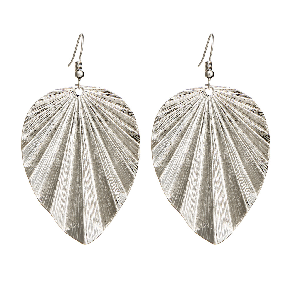 Fashion Woman Big Leaf Earrings