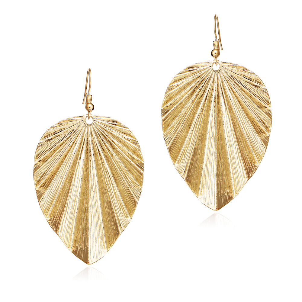 Fashion Woman Big Leaf Earrings