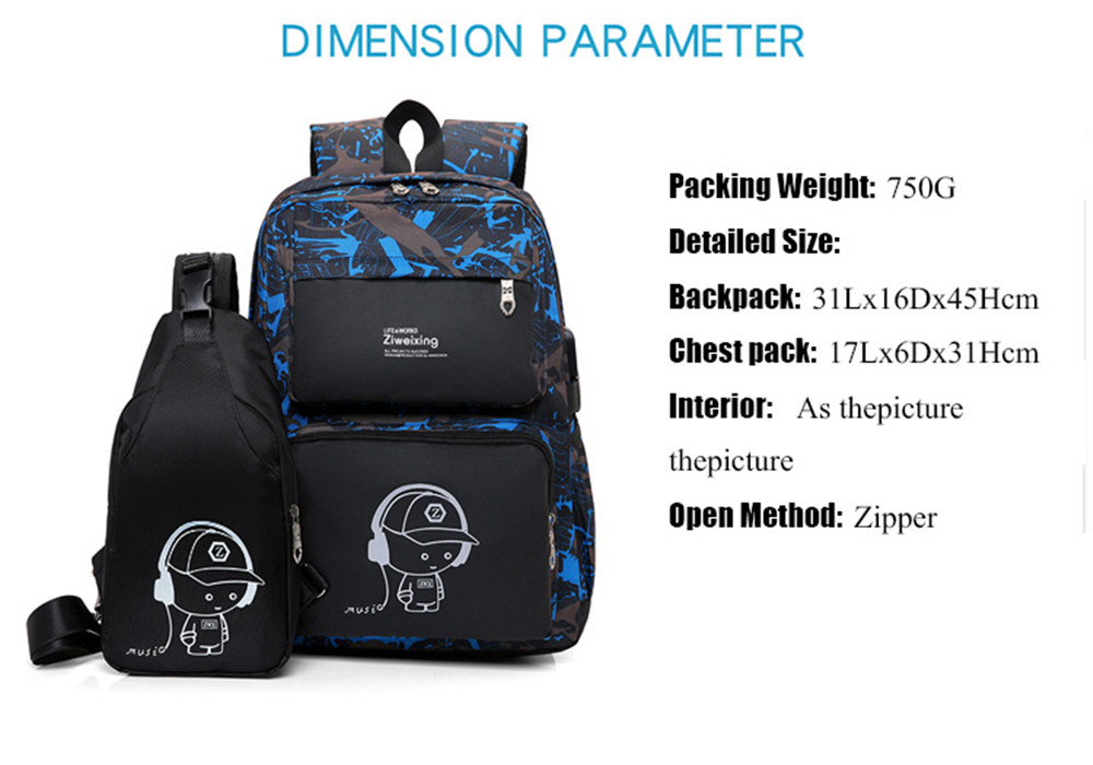 Men Backpacks Luminous Printing Women Backbag High Quality School Bags For Teenage Girls Cute Bookbags Mochila