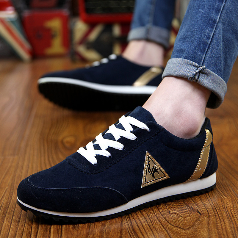 New Men's Casual Flats Shoes Running Sports Breathable Canvas Shoes