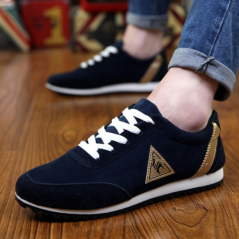 New Men's Casual Flats Shoes Running Sports Breathable Canvas Shoes