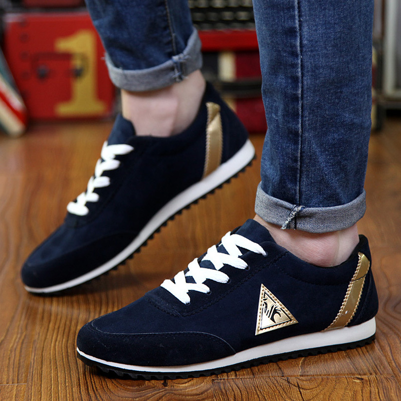 New Men's Casual Flats Shoes Running Sports Breathable Canvas Shoes