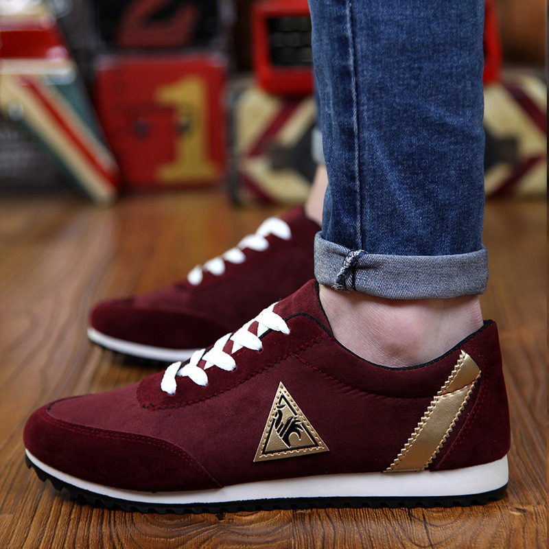 New Men's Casual Flats Shoes Running Sports Breathable Canvas Shoes