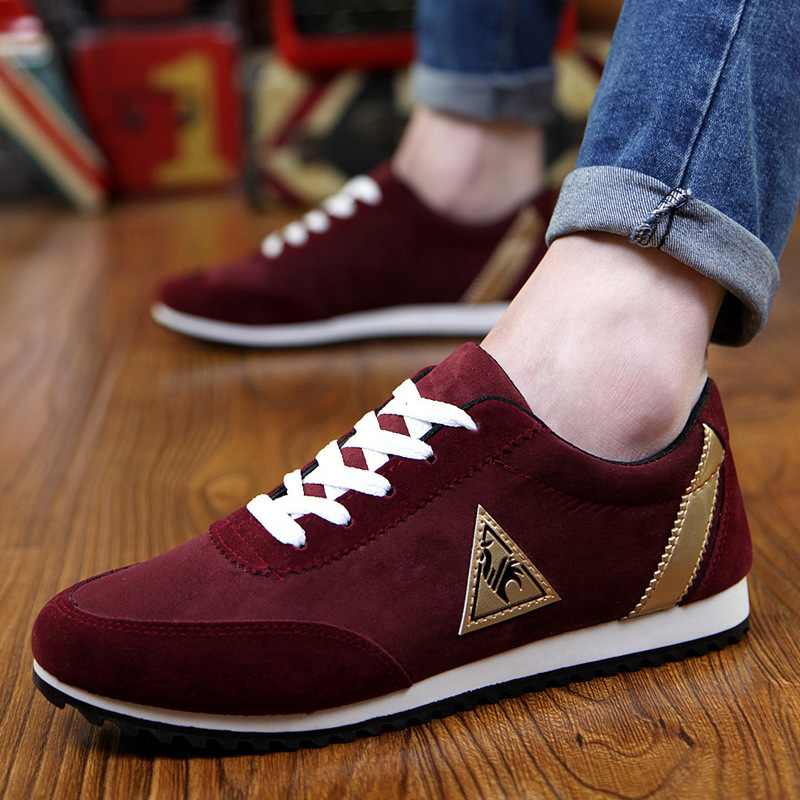 New Men's Casual Flats Shoes Running Sports Breathable Canvas Shoes