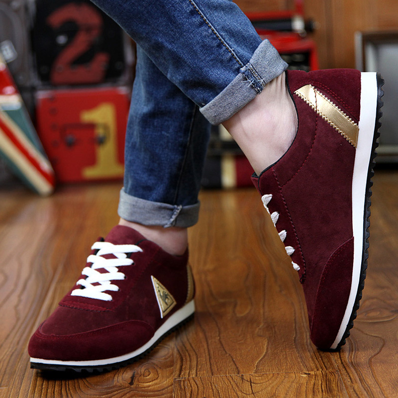 New Men's Casual Flats Shoes Running Sports Breathable Canvas Shoes