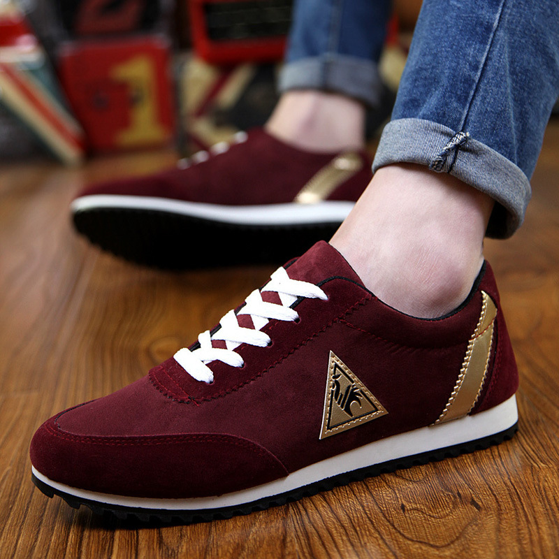 New Men's Casual Flats Shoes Running Sports Breathable Canvas Shoes