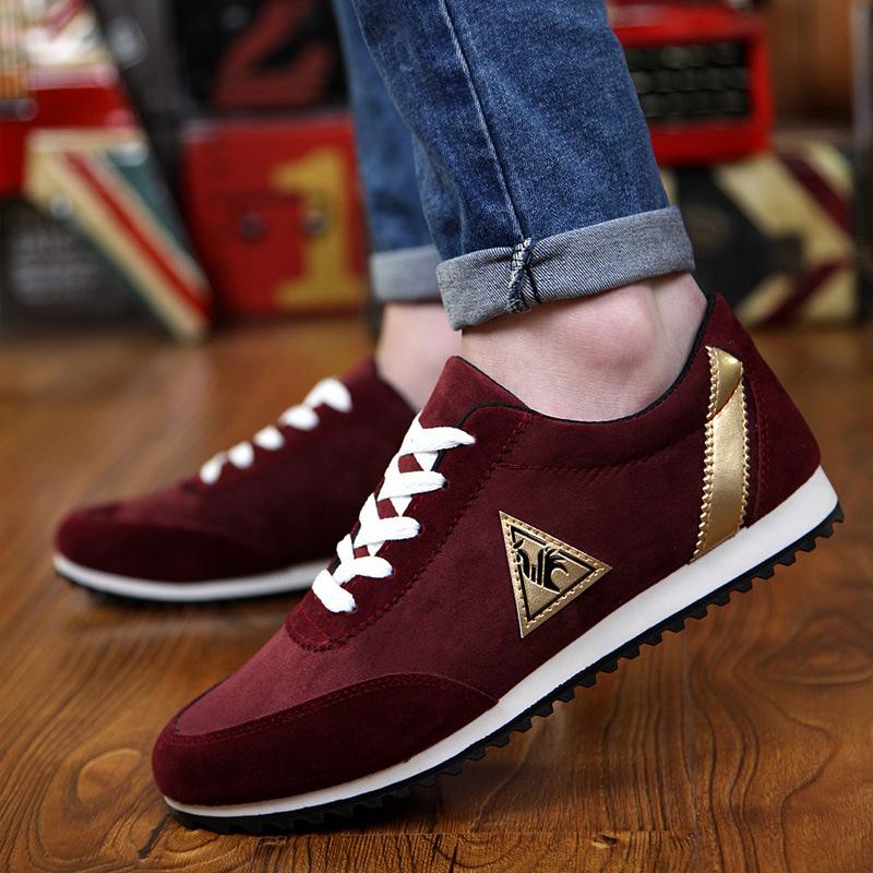 New Men's Casual Flats Shoes Running Sports Breathable Canvas Shoes