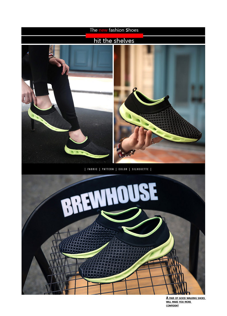 Men Textile Breathable Running Sneakers Outdoor Water Shoes