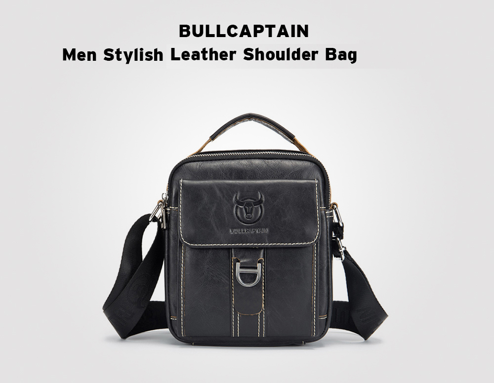 BULLCAPTAIN Stylish Leather Shoulder Bag for Men