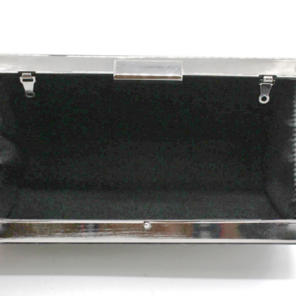 Acrylic Stripe Splice Evening Clutch Bag