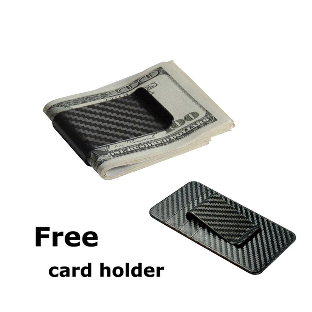 Carbon Fiber Money Clip Credit Card Holder