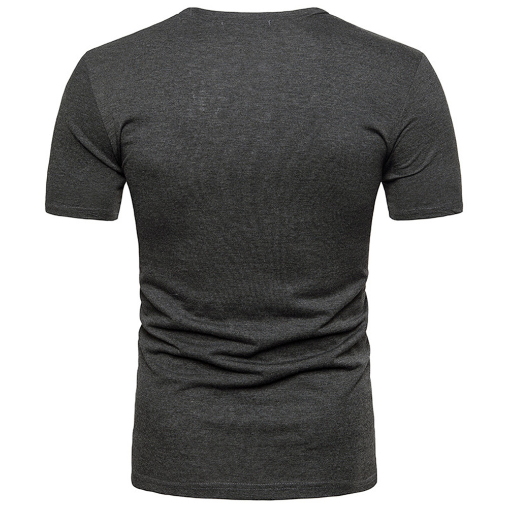 New Men's Pleated Short-Sleeved T-Shirt