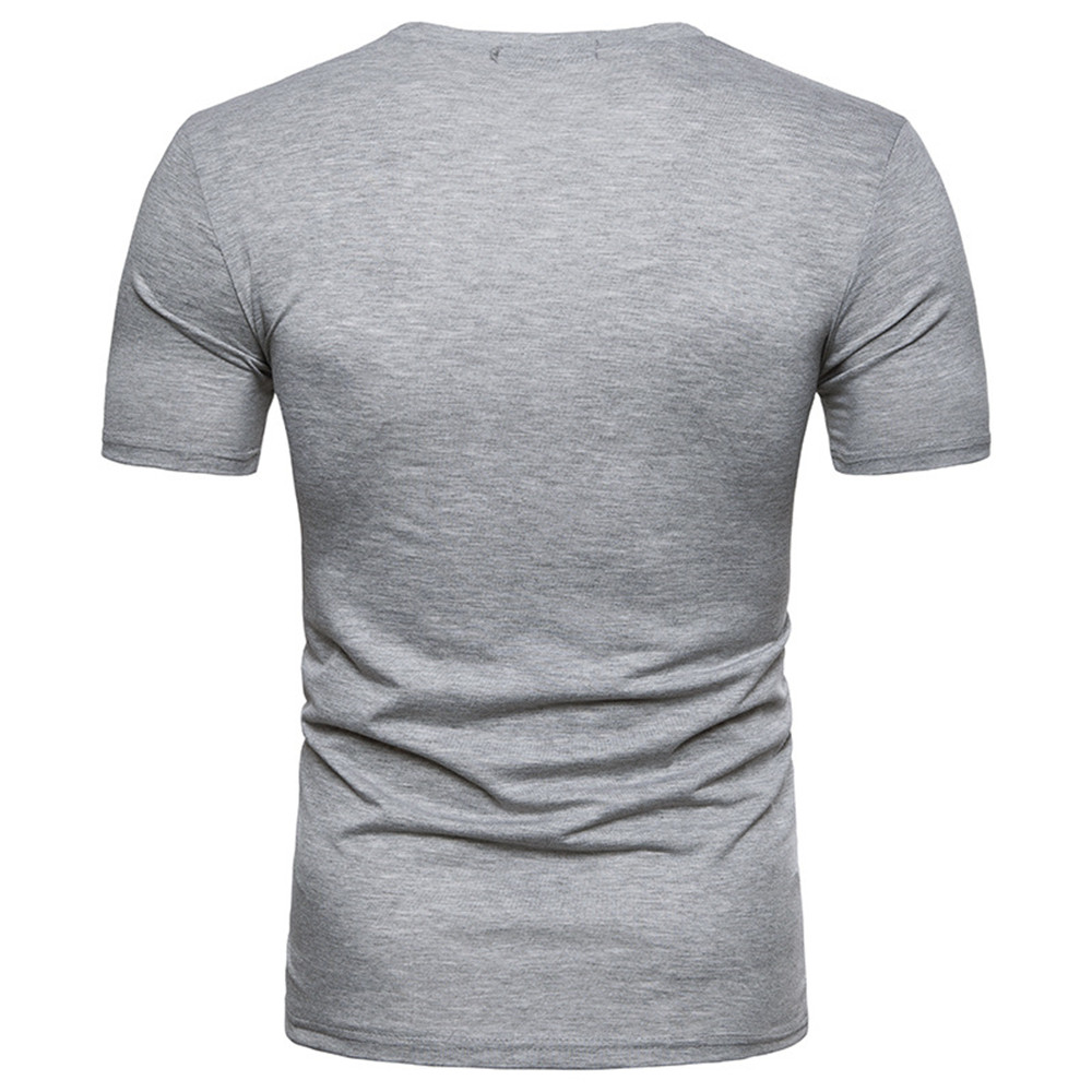 New Men's Pleated Short-Sleeved T-Shirt