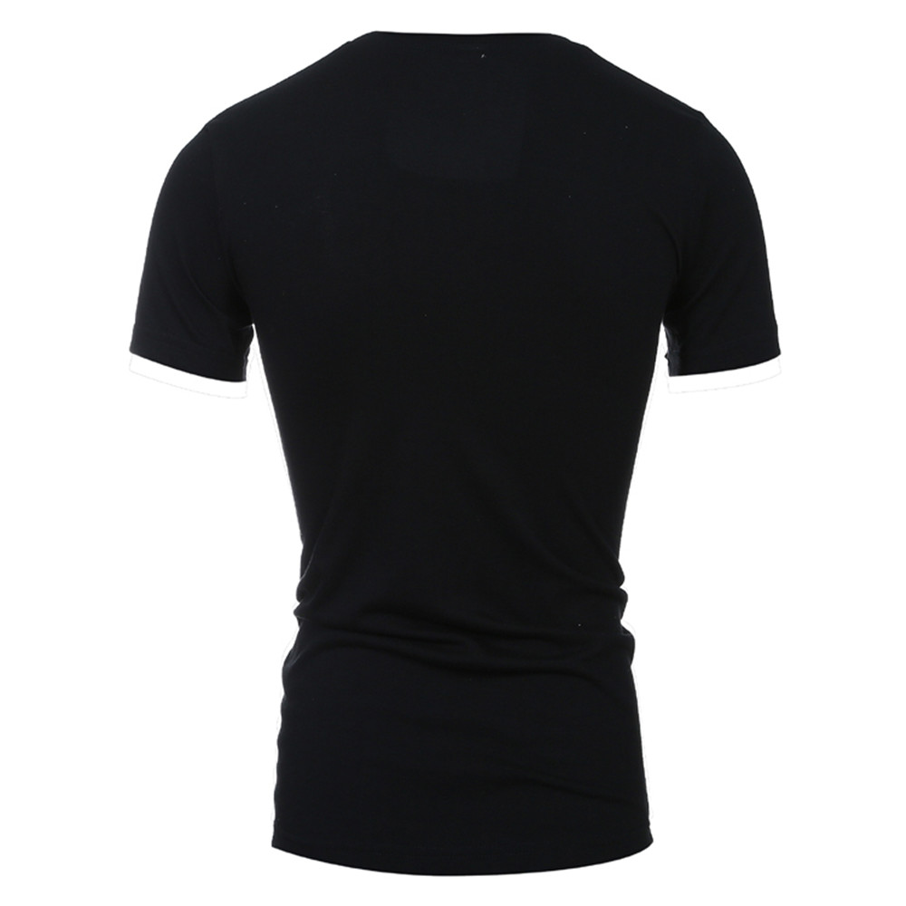 Summer 3D Character Tiger Head Print Men's Casual Round Neck T-Shirt
