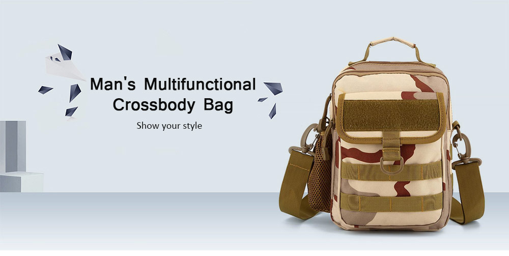 Guapabien Man's Multifunctional Crossbody Bag Chest Pack