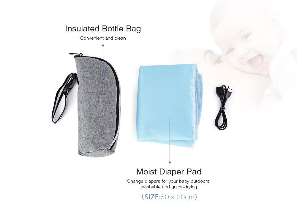 Guapabien Large Capacity Maternity Backpack Multifunctional Baby Nappy Bag