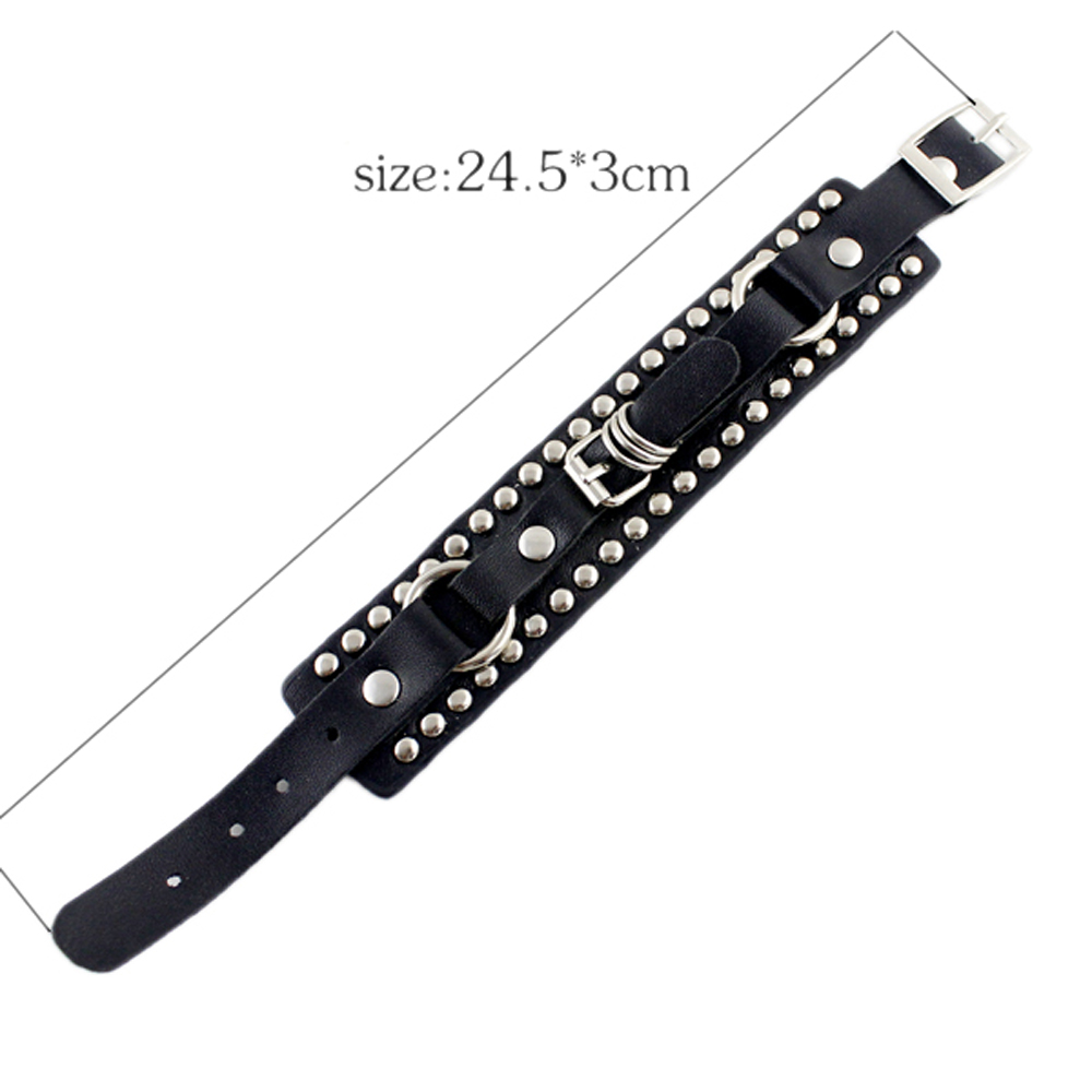 Rivet Belt Punk Rock Wrap Bracelet