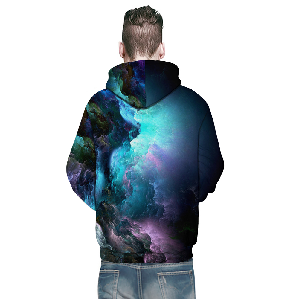 2018 New Fashion 3D Digital Printing Long Fleece Sweatshirt