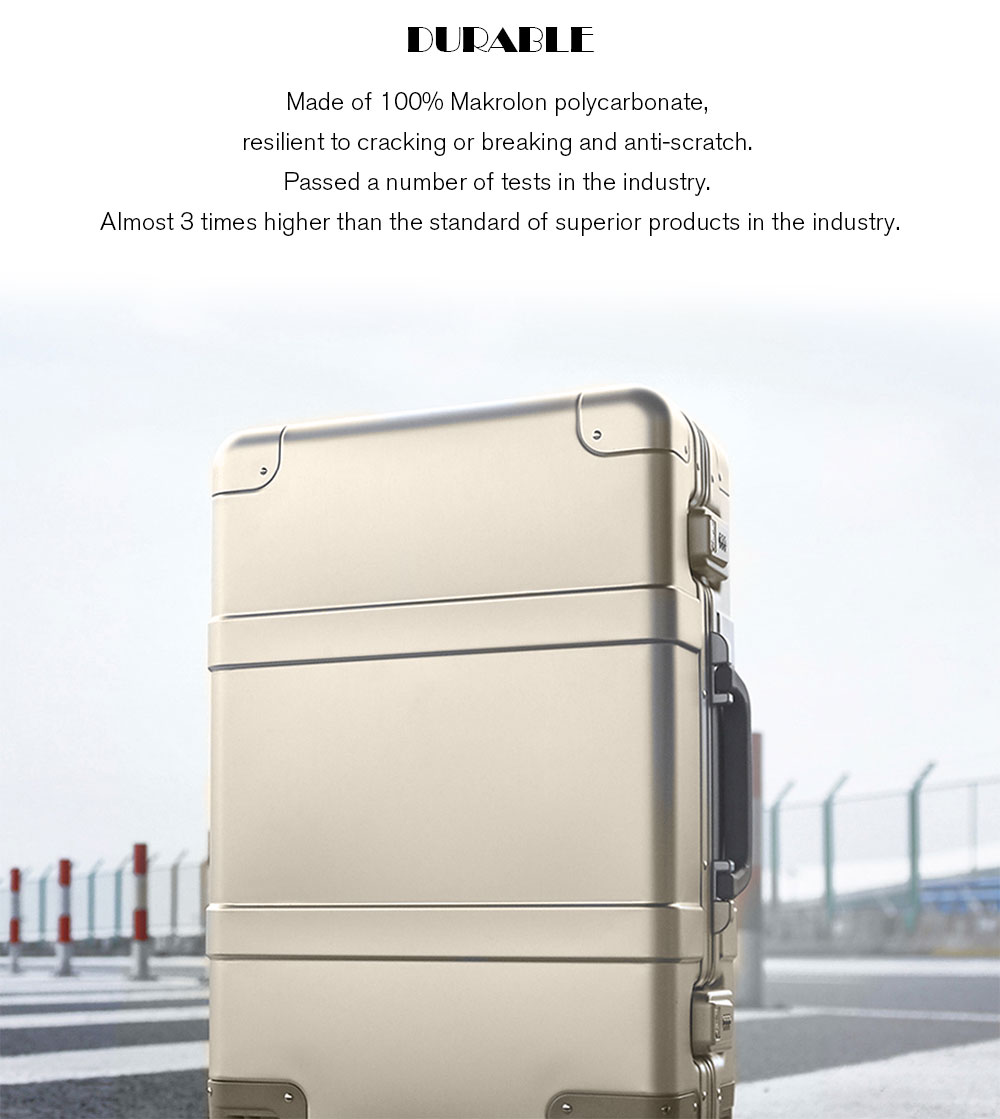 90FUN Carry on Spinner Wheel PC Suitcase 20 inch from Xiaomi Youpin