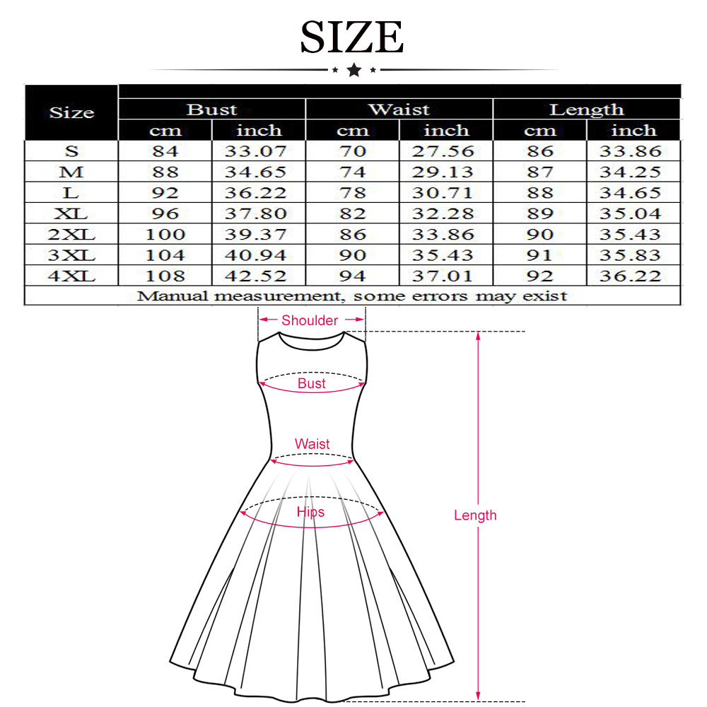 Hepburn Vintage Series Women Dress Spring And Summer Round Neck Halloween Skull Printing Design Sleeveless Corset Dress