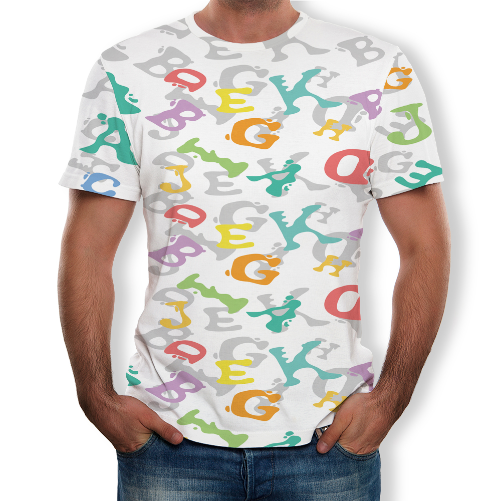 Casual Fashion Round Neck Print Short Sleeve